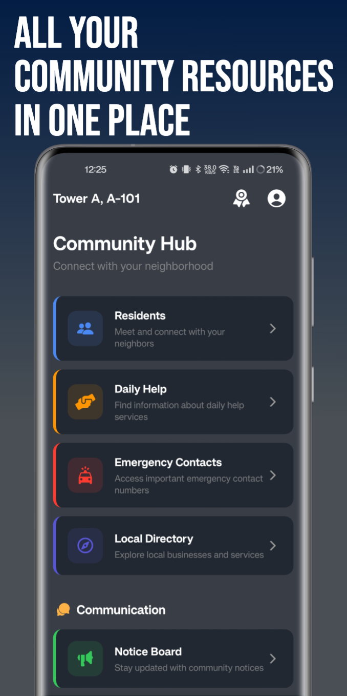 Community Screen