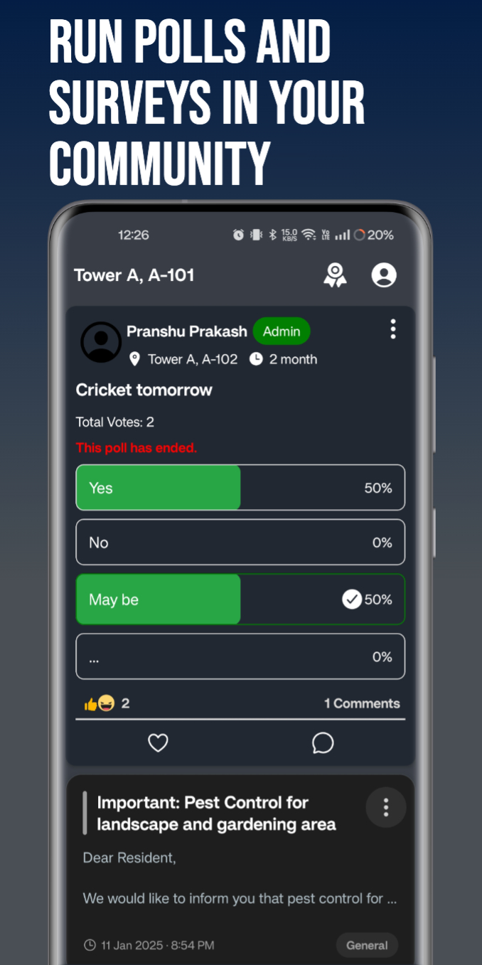 Polls Screen